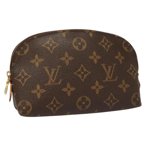 LOUIS VUITTON Monogram Pochette Cosmetic PM Cosmetic Pouch M47515 LV Auth BA2627 - Picture 1 of 16